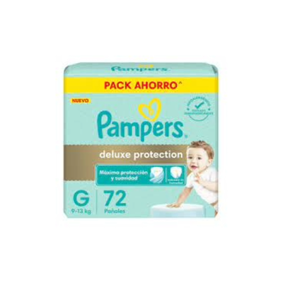 PAMPERS DELUXE GRANDE x72 UNIDADES