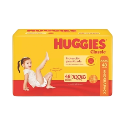 HUGGIES CLASSIC XXXG x48 UNIDADES 