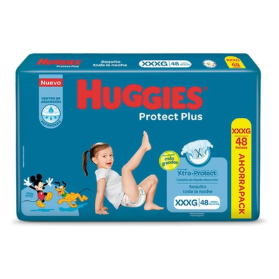 HUGGIES PROTECT PLUS XXXG x48 UN