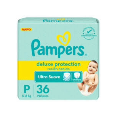 PAMPERS DELUXE PEQ. x36 UNID.