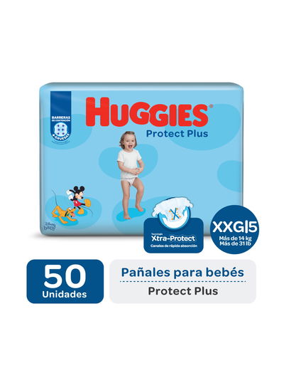 HUGGIES PROTECT PLUS XXG x50 UN