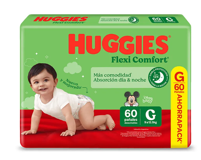 HUGGIES FLEXI COMFORT GRANDE x60 UNIDADES