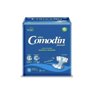 COMODIN ULTRA ANATÓMICO JUVENIL ELASTIZADO M x 8u