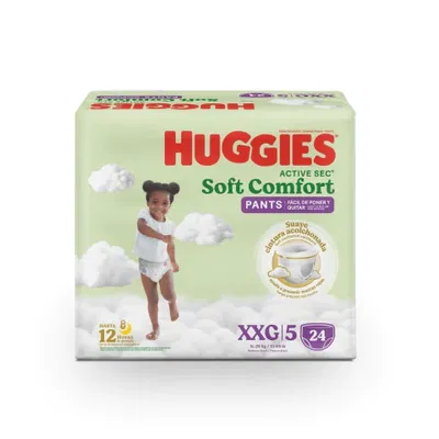  Huggies Pants Active Sec Soft Comfort XXG x 24 u