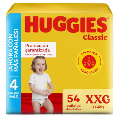 HUGGIES CLASSIC XXG x 54 U (Nuevo)
