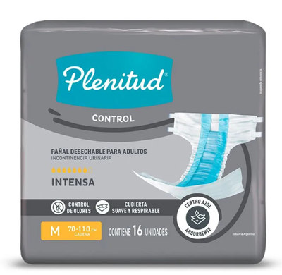 PLENITUD CONTROL Pañal ADULTO TALLE M x 16 u