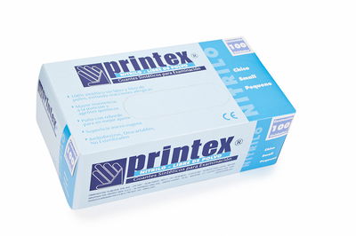 GUANTES DE NITRILO CELESTES x 100u TALLE S