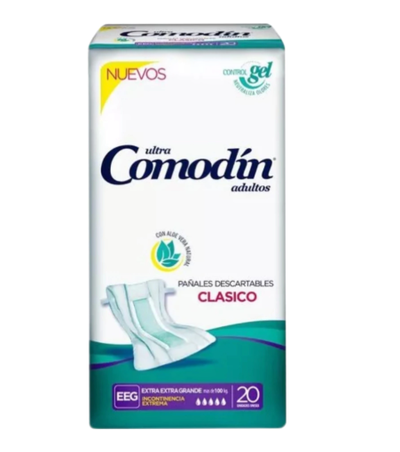 COMODIN Pañal ADULTO Recto Clasico EEG x 20 Unid