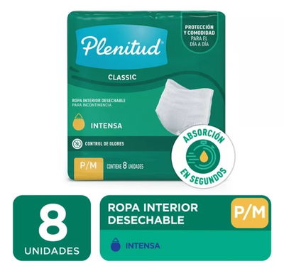 Plenitud Classic Pants P/M Adulto x 8 Unid.