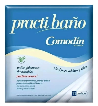COMODIN Practibaño Jabonoso x 10 Und