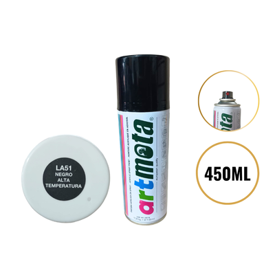 AEROSOL NEGRO ALTA TEMPERATURA 450CC MOTA