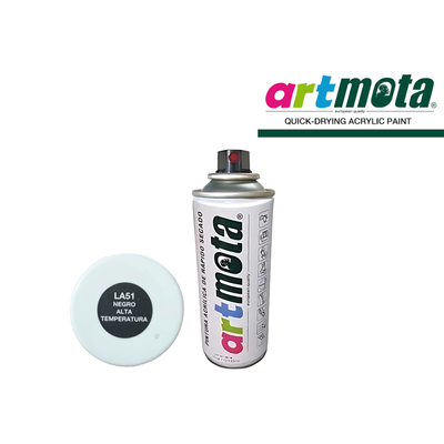 AEROSOL ALTA TEMP NEGRO 216CC ACRILICO MOTA