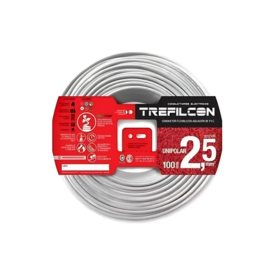 CABLE 1X2.50MM X MTS BLANCO TREFILCON