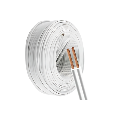 CABLE PARALELO 2X1.00MM xMT BLANCO TREF