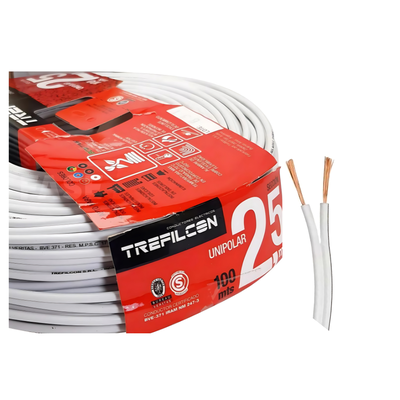 CABLE PARALELO 2X2.50MM xMT BLANCO TREF
