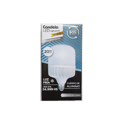 LED HIGH POWER CUERPO DE ALUMINIO 20W FRIA (B/20)