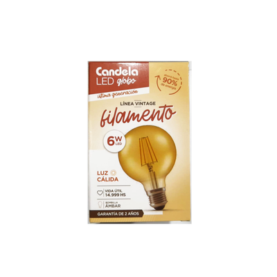 LED GLOBO FILAMENTO 6W (B/20)