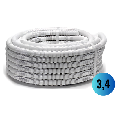 CAÑO CORRUGADO BCO 3/4  LIV 25MT