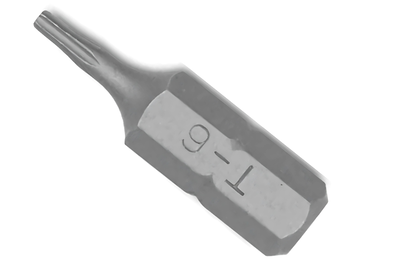 TORX:PUNTAS  T- 6   (L25mm) [10 unid]