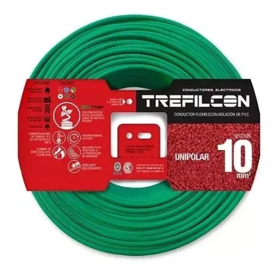 CABLE 1X10MM XMTS VERDE TREF 