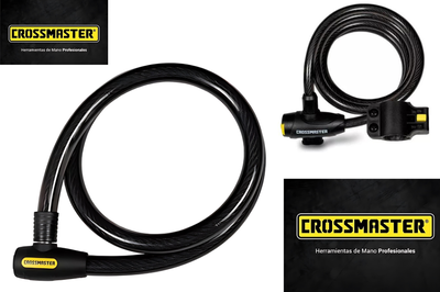 CANDADO CON CABLE ACERO 25X1500mm C