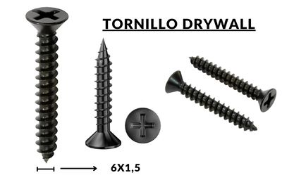 DRY 6X1-1/2  200UNI PASO METAL NEG