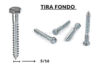 T.FONDO 5/16X1 5  100UNI ZN AZ