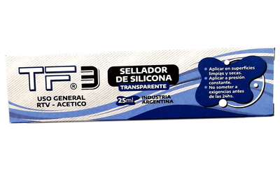 SELLADOR SILICONA TRANSP. 25CC TF3
