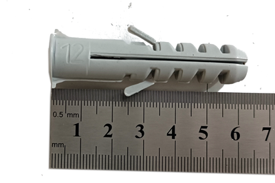 TARUGO POLIPROPILENO C/TOPE Ø12X25UNI