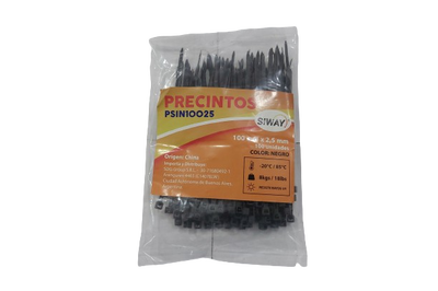 PRECINTO 2.5X10CM BLA SIWAY