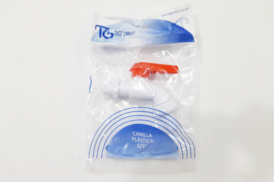 CANILLA 1/2  PLASTICO MEDIO GIRO