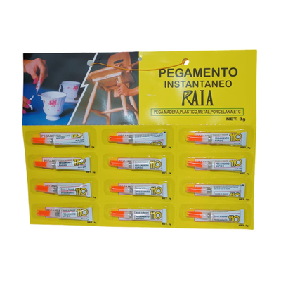 ADHESIVO PEGAMENTO X12 UNI RAIA