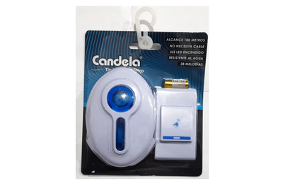TIMBRE INALAMBRICO REDONDO CANDELA