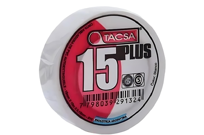 CINTA TACSA 10M TUBO 10UNI BLANCA