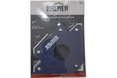ESCUADRA MAGNETICO PARA SOLDAR 5" BREMEN 6664