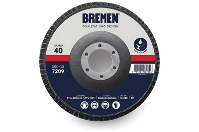 *DISCO FLAP 4 1/2" #40 BREMEN 7209
