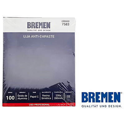 LIJA ANTI EMPASTE #150X25UNI BREMEN 7585
