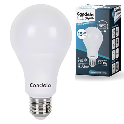 LAMPARA LED - 15W FRIA (B/50) CANDELA