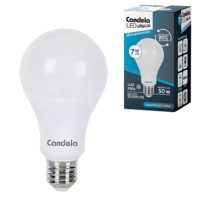 LAMPARA LED - 7W FRIA (B/50) CANDELA
