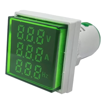 MINI AMPERIMETRO LED DIAM29MM VERDE BAW #