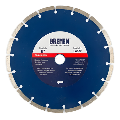 DISCO DIAM. BREMEN® 9" 3 en 1