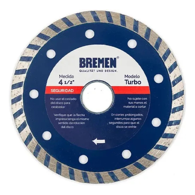 DISCO DIAM. BREMEN® 7" Turbo Fino