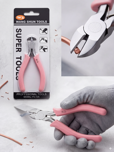 PINZA 4,5 PULG CORTE FRONTAL ROSA 