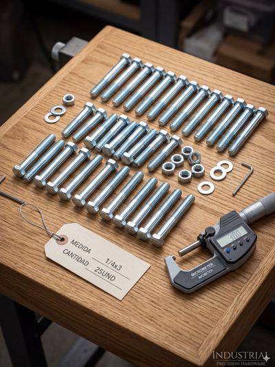 BULON 1/4 X LARGO 3 1/4 X25UNI