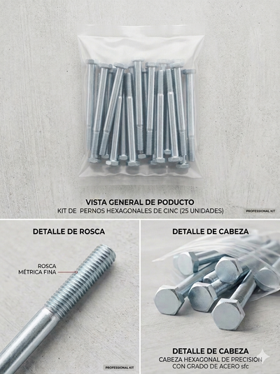 BULON 1/4 X LARGO 3  x25uni