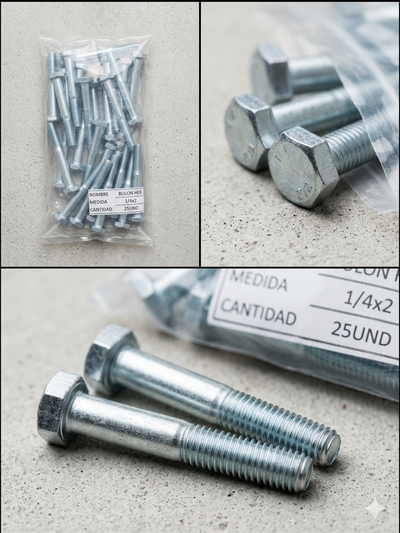 BULON 1/4 X LARGO 2 x25uni