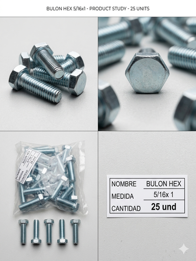 BULON 5/16 X LARGO 1 X25UNI