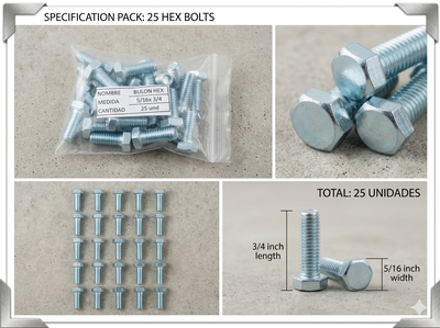 BULON 5/16 X LARGO 3/4 X25UNI