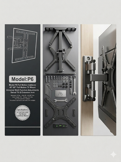 SOPORTE TV MOVIL 32-80 P6 45,5KG