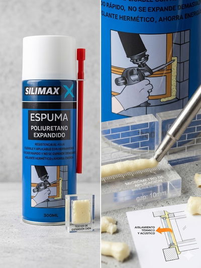 ESPUMA POLIURETANO 300ml SILIMAX